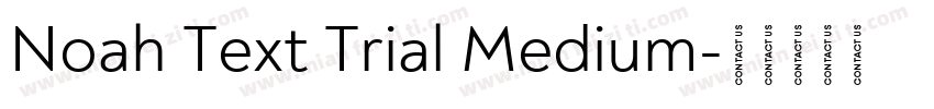 Noah Text Trial Medium字体转换